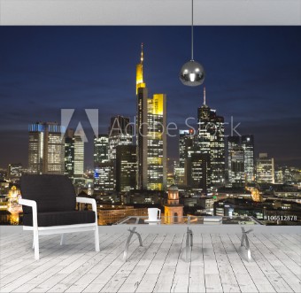 Picture of Skyline von Frankfurt am Abend